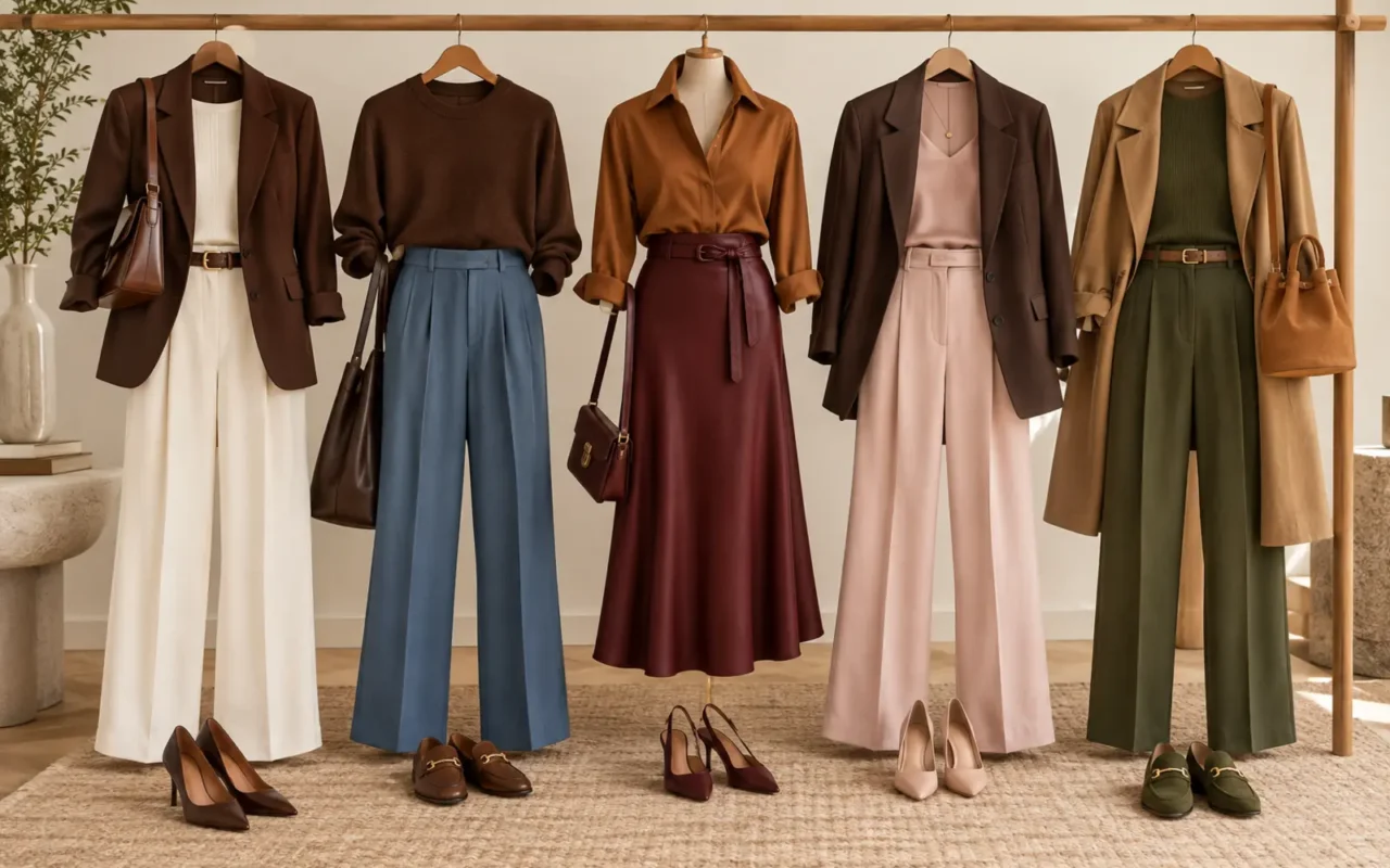 Marrom combina com qual cor de roupa? Guia por tonalidade