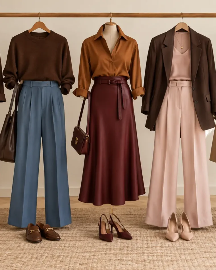 Marrom combina com qual cor de roupa? Guia por tonalidade